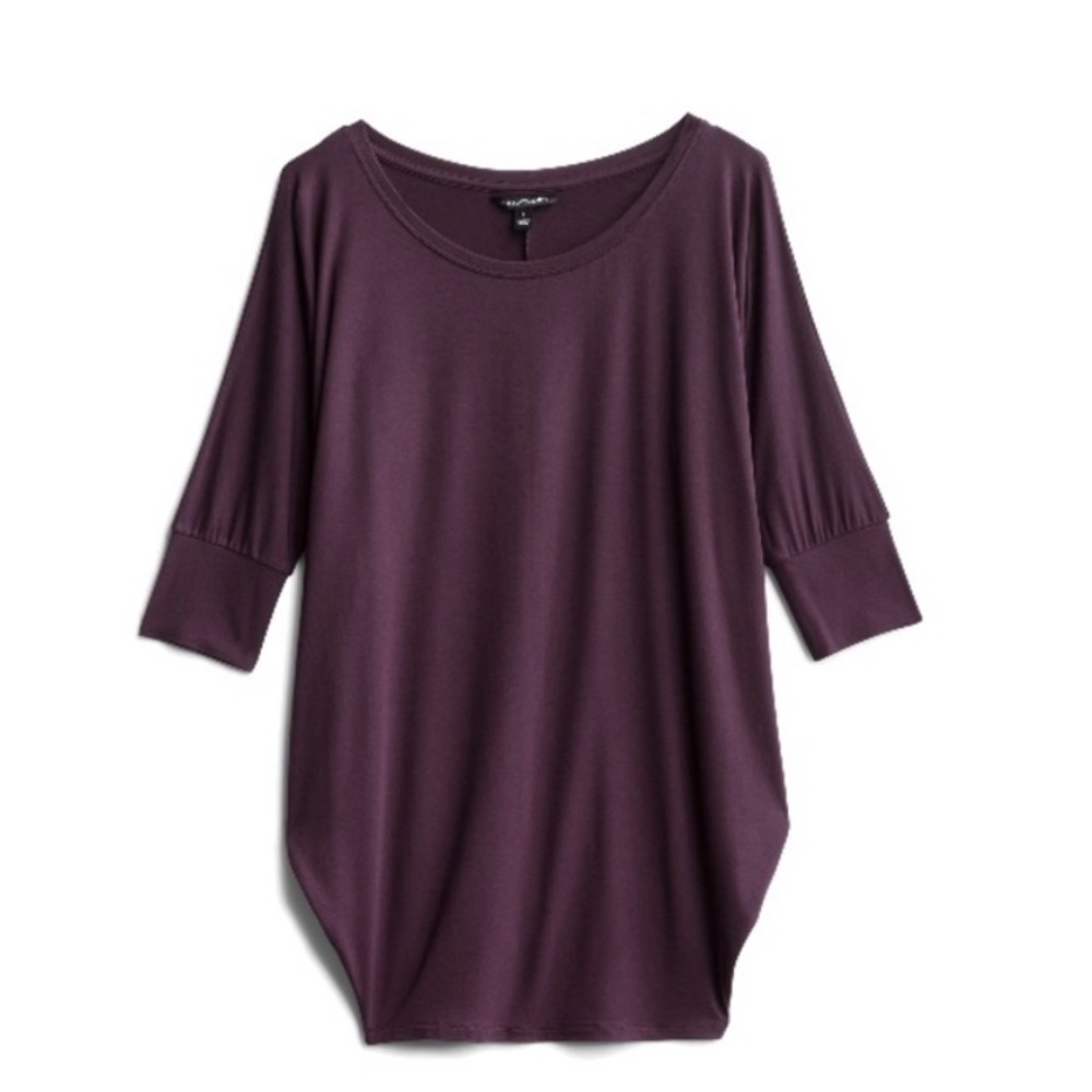 41 Hawthorn Queensland Dolman Jersey Top Plum